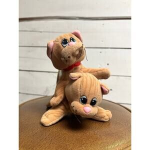 Vintage Tonka Pound Purr-ies Stuffed Cats *SET OF 2*